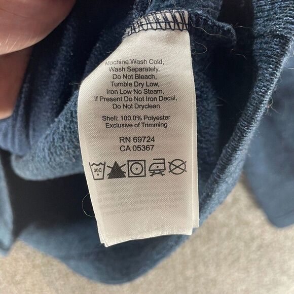 Columbia Sweatshirt Adult Extra Large Blue Full Zip Outdoors Hiking Casual Poly - Picture 9 of 11